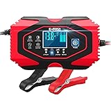 Luoges Car Battery Charger 12V 6A / 24V 3A, New Upgrade 7-Stage Automotive Trickle Charger and Maintainer for Car Battery, Mo