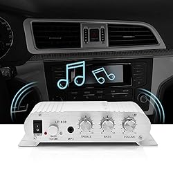 Tihebeyan 2 Channel 12v 15w Bass Amplifier Stereo