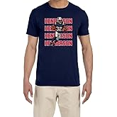 Navy New England TreVeyon Henderson Text Pic T-Shirt