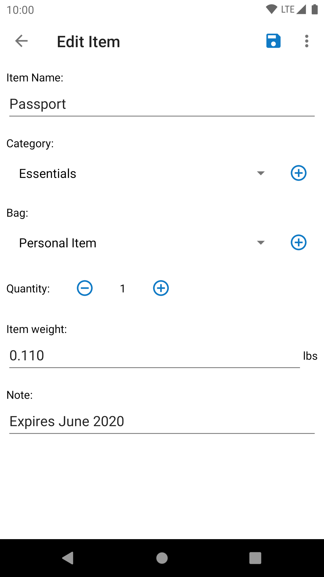 OneBag Pro: Packing List Organizer