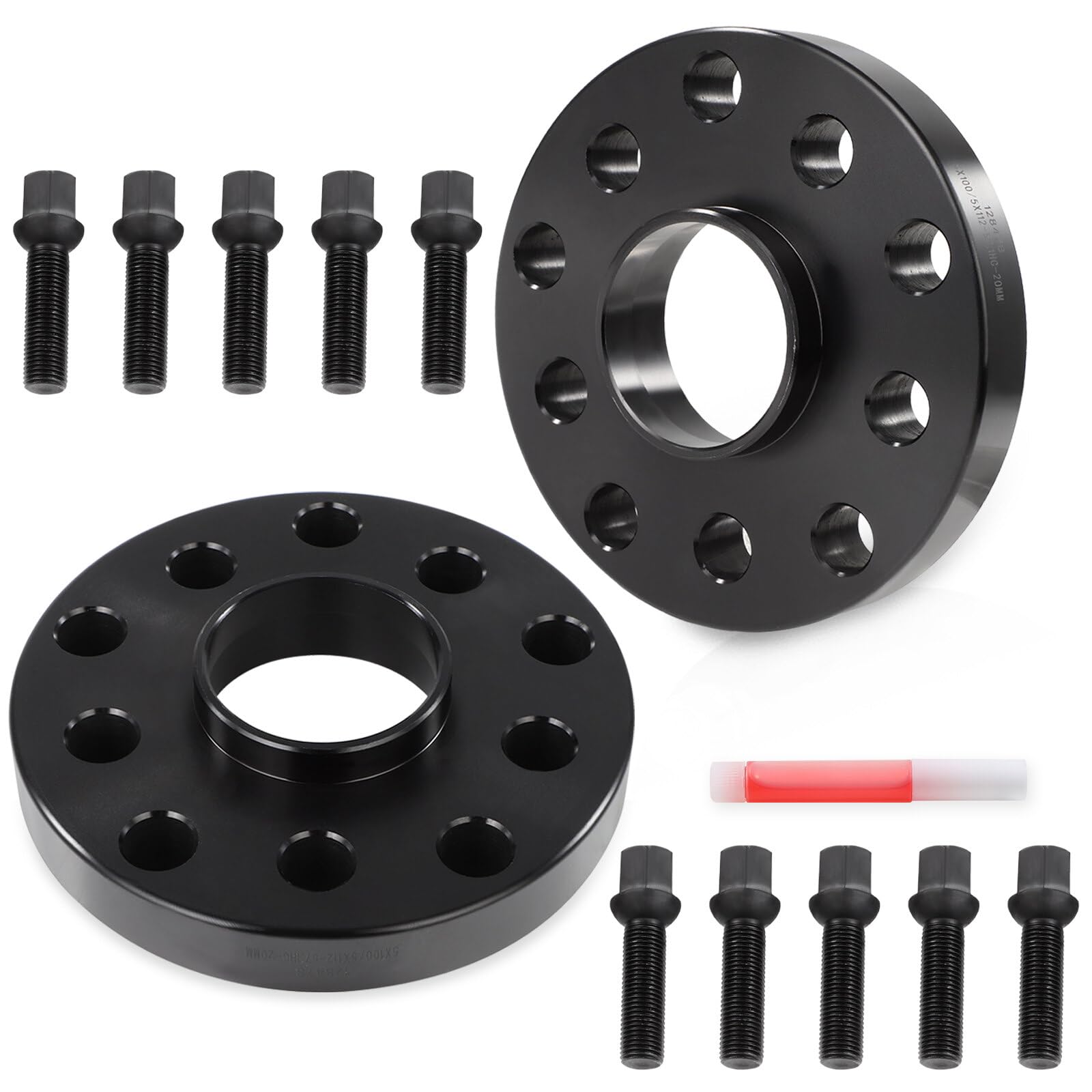 Photo 1 of ECCPP 2PCS 5X100 & 5x112 to 5X100 & 5x112 Wheel Spacers Hub Centric 20mm 5 lug 14x1.5 57.1mmFits for Volkswagen Golf R 2015-2022| for Volkswagen Jetta 2000-2022