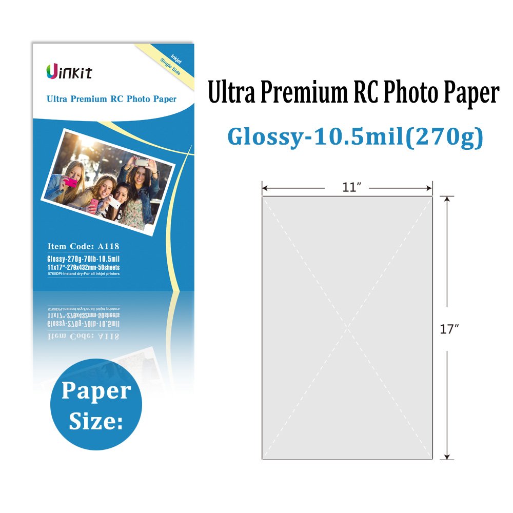  RC Ultra Premium Photo Paper 8.5x11 High Glossy Photographic Paper