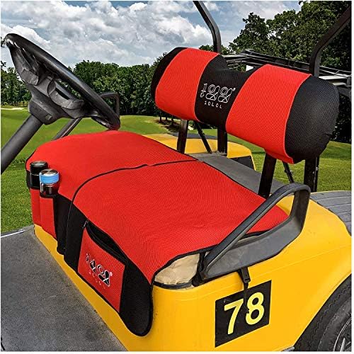 10L0L Golf Cart Seat Blanket Covers for EZGO TXT RXV & Club Car DS, Double-Sided Design Breathable Air Mesh & Blanket Washable