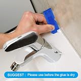 XCOZU 4-Piece Portable Blue Silicone Caulking Kit Multi-Edge Sealant Tool view 6