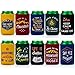 Avery Barn 10pc Mixed Design Camp Theme Neoprene Zipper Sleeve Insulated Beer Can Covers - Set 1: Great Outdoors