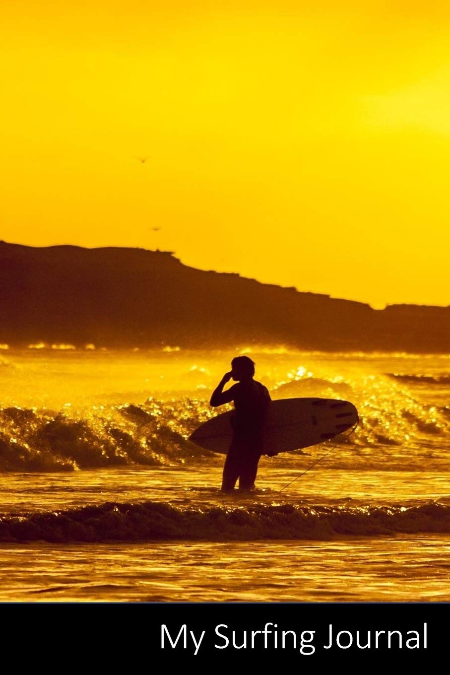 My Surfing Journal: サーファー、サーフボード、海、ウォータースポーツ ノートブック/ 日記 / ライティングブック / ノート – 6 x 9インチ(15.24 x 22.86 cm)、150ページ、光沢のある表面。