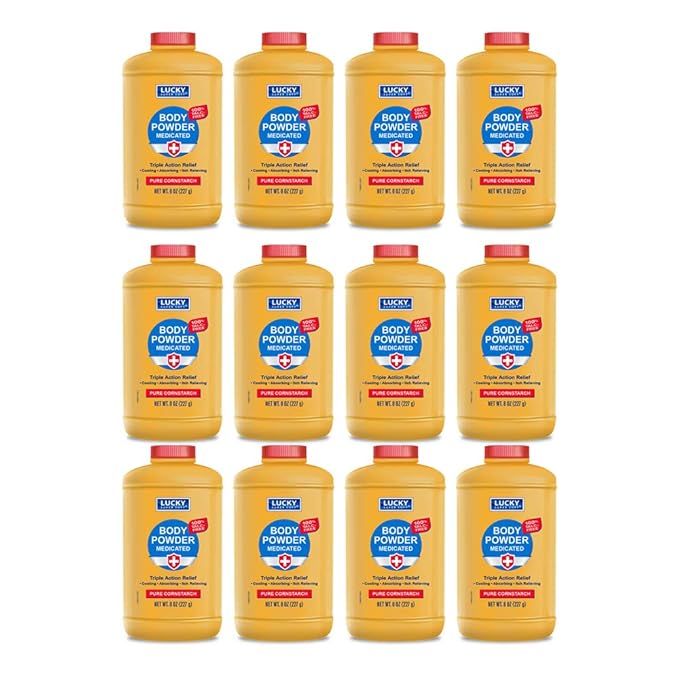 Lucky Super Soft Medicated Powder For Itching Skin, Talc