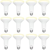 DEGNJU 12 Pack BR30 LED Recessed Light Bulb, Dimmable Indoor Flood Light Bulbs CRI80 7W Equivalent 65W 2700K Soft White 650 Lumens, 15000 Lifetime Hours E26 Base LED Can Light Bulb, Flicker-Free