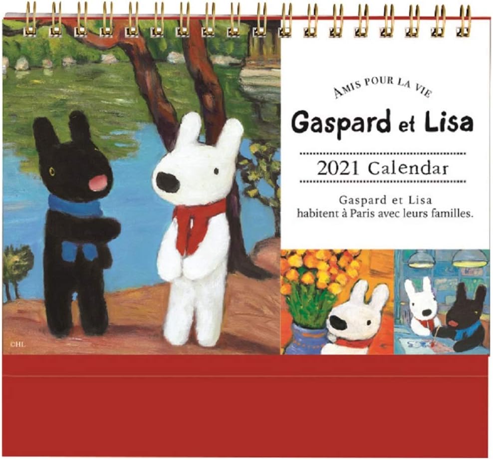 Amazon Com Japanese Calendar Gakken Stayful 21 Lisa And Gaspard Calendar Desktop M090 Office Products