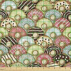 Ambesonne Tea Party Fabric by The Yard, Colorful