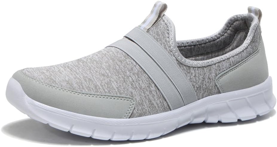 HQUEC Womens Comfort Slip On Sneakers Casual Walking Shoes Performance Sneakers Wide Width