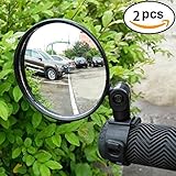 2-pack Adjustable Rotatable Handlebar Glass Mirror for Mountain Road Bike Cycling Bicycle