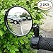 CIKIShield 2-Pack Adjustable Rotatable Handlebar Glass Mirror for Mountain Road Bike Cycling Bicycle
