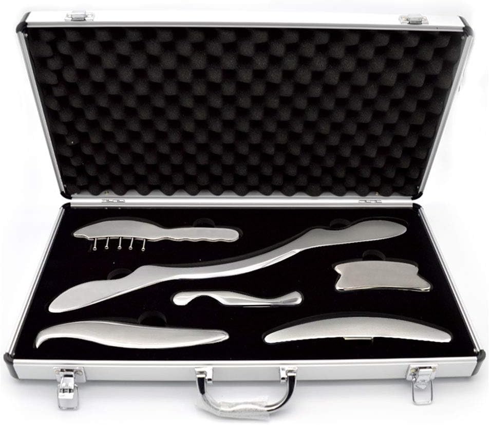 IASTM Graston Tools Stainless Steel for Soft Tissue, 6pcs with a BoxIASTM Therapy Tool Kits