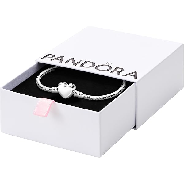 Amazon.com: PANDORA Pandora Rose Heart Clasp, Iconic Gift Set