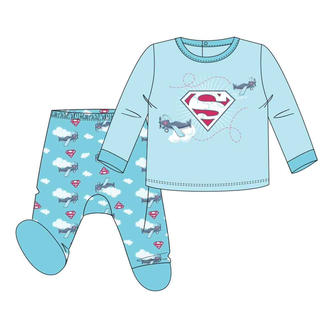 CERDA ARTESANIA Baby Boys Polaina Superman Jumpsuit Not Applicable, Blue (Azul C), One Size (Manufacturer Size: 00M)