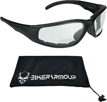Motorcycle riding glasses with foam Clearance