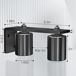 JUGREAT Gate Roller Guide,2"Slide Gate Guide Roller