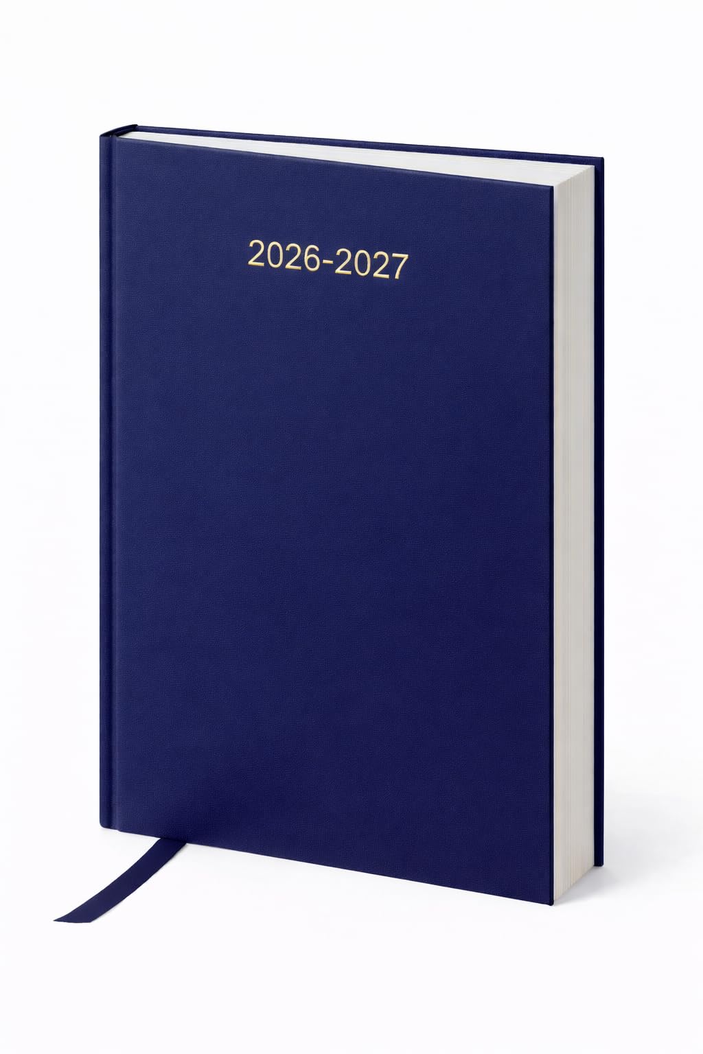 Academic Diary 2026–2027 A4 Day Per Page Student Diary – Navy Blue Hardcover Academic Planner 2026-27, August 2026–July 2027, Ribbon Marker, Study Planner for School, University & Teacher Planner