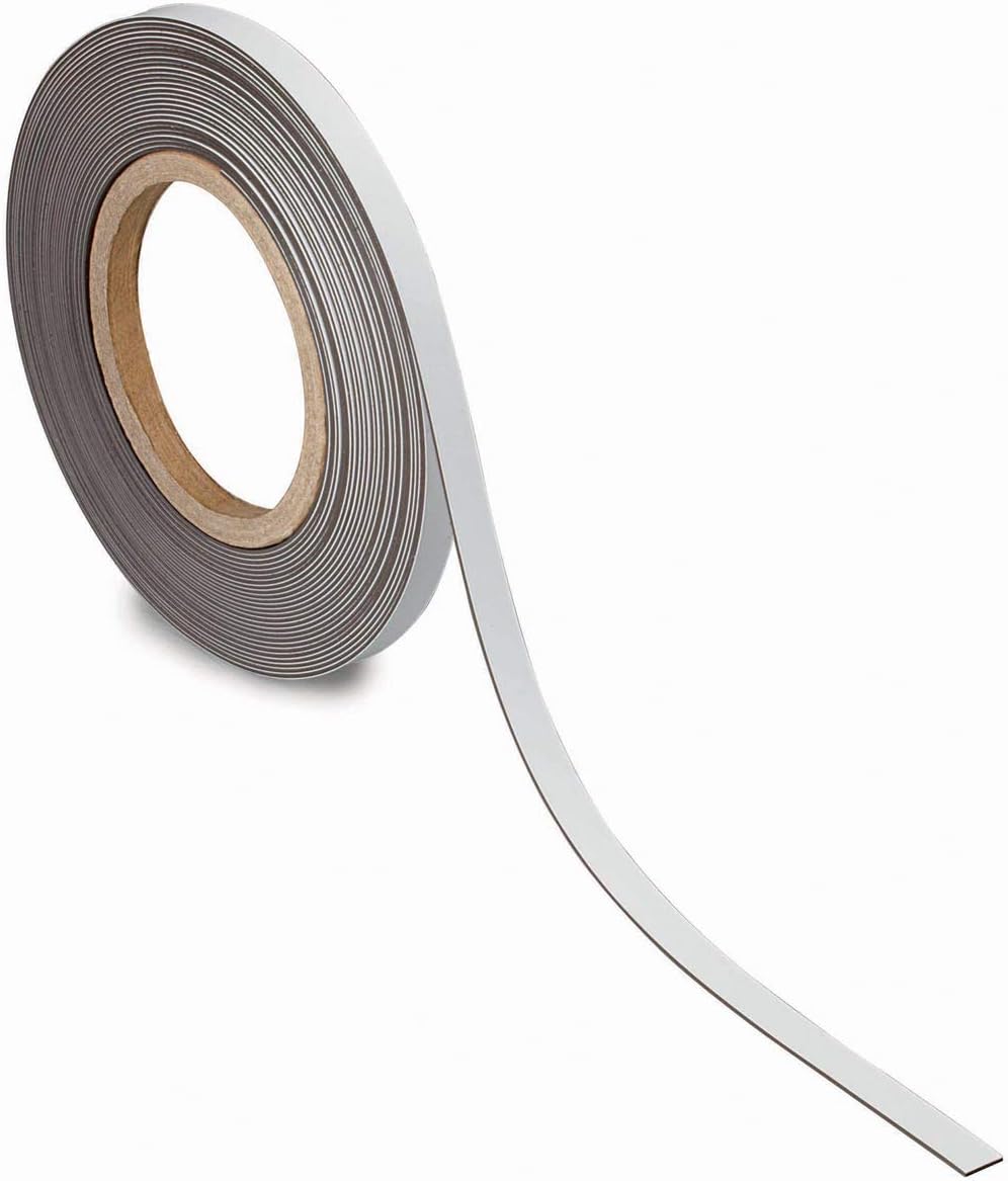 MAUL 10 m x 10 x 1 mm Magnetic Labelling Tape Marking Band - White