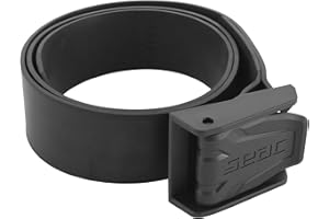 Seac Nylon Buckle Weight Belt, Black