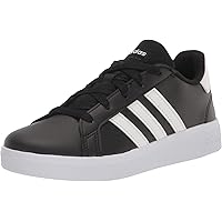 Amazon.com | adidas Unisex-Kids Grand Court 00s Sportswear, Black/Off  White/Gum, 1 | Sneakers