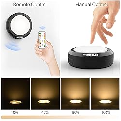 HOLKPOILOT Puck Lights With Remote Control, LED