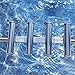 4 Tubes Links Fishing Rod Holders Rack Rests,Rod Rack Pod Polished Stainless Steel Wall Mounted Fishing Rod Holders for Boat Marine Sporting