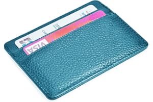 EASTNIGHTS Credit Card Holder Slim Wallet Leather Minimalist Wallet with ID Window