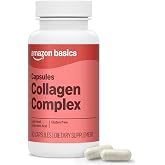 Amazon Basics Collagen Complex with Hyaluronic Acid, 90 Capsules, 3 Month Supply (Previously Amazon Elements)