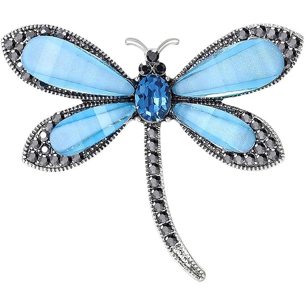 Cute Dragonfly Lapel Brooch Pin - Cubic Zirconia Rhinestone Pin For Sweaters, Scarves & Dresses - View #9