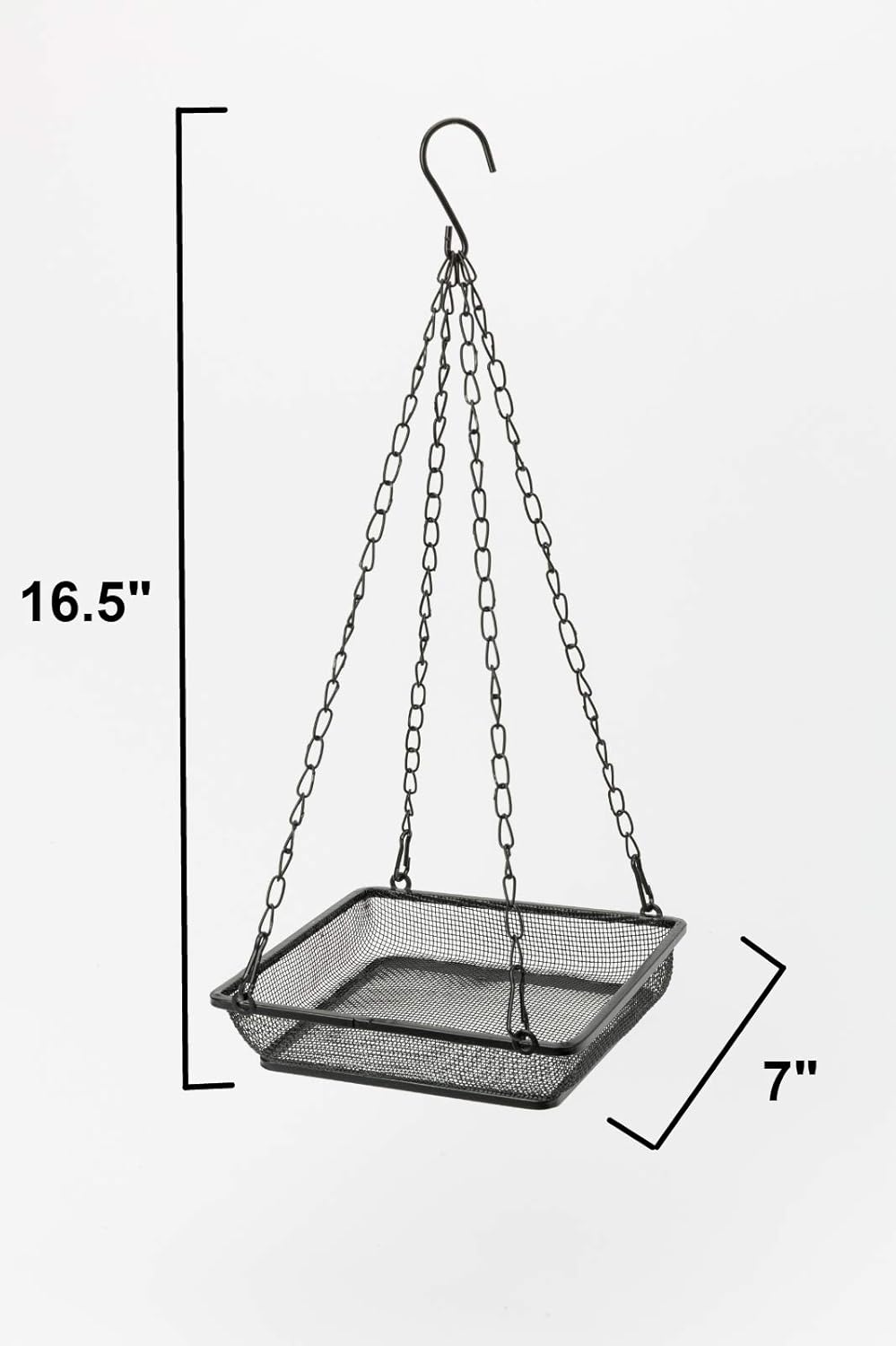 WOSIBO Hanging Bird Feeder Tray, Platform Metal Mesh Seed Tray for Bird Feeders, Outdoor Garden Decoration for Wild Backyard Attracting Birds : Garden & Outdoor