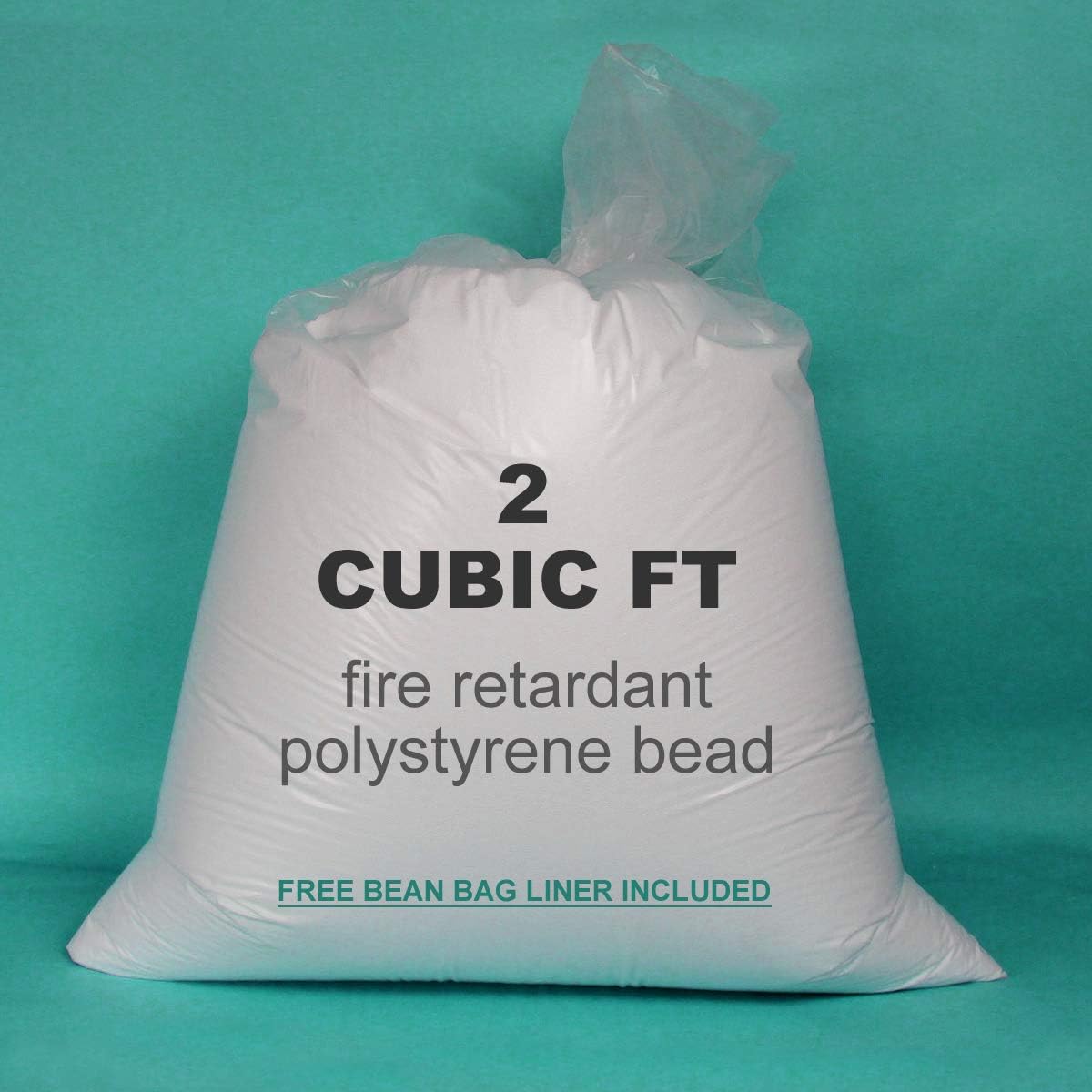 2 Cubic Feet Bean Bag Booster Refill Polystyrene Beads Filling Top Up Bag Beans Balls