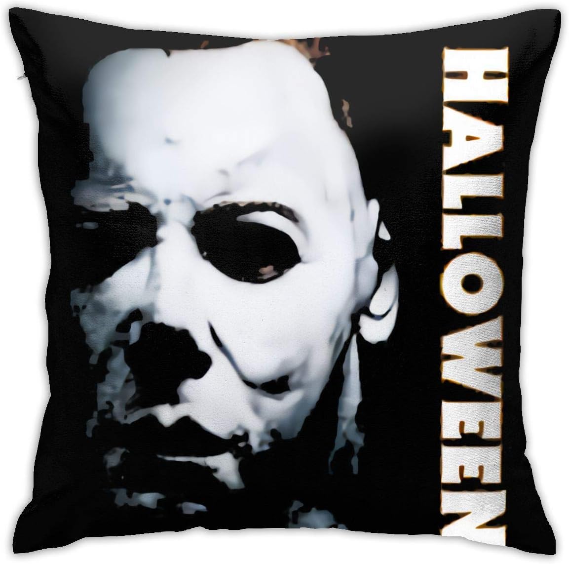 Heyuchuan Chic Halloween Michael Myers Logo Pillow