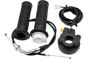 Riyitauto Twist Throttle and 36" Cable Handle Grip Kill Switch Set for 7/8" 22mm Handlebar 49cc 66cc 80cc Engine Motorized Bicycle Push Bike