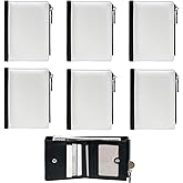 Limitronix 10 pieces Sublimation Wallets Blanks for Men Women Valentines Gifts Employee Appreciation Wallets DIY Heat Transfer Sublimation Wallet With Zipper for Father's Day Office Travel Supplies