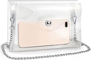 COROMAY Clear Purse for Women, Clear Crossbody Bag Stadium Approved, Clear Bag for Stadium Events with Magnetic Snap Closure