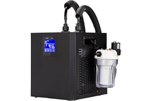 Ceelpeopar Ice Bath Water Chiller for Cold Plunge Tubs, 1/3 HP Cold Plunge Chiller with External Filter & Pump, Insulated Hoses, Ice Bath Cold Water Recovery for Home Use, 110V