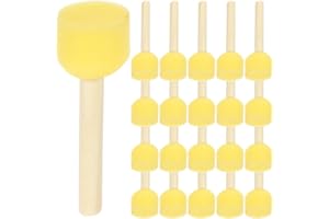 AUTSUPPL 20pcs Painting Sponge Brush Set, 3cm Mushroom Head Foam Stamps for Graffiti and Drawing Supplies,