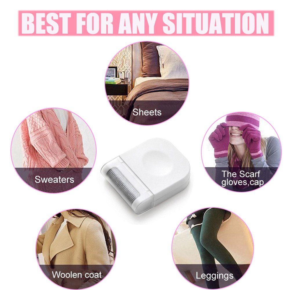 Lint Remover,Lint Brush Shaver for Fabric Clothes Sweater Fuzz Bobbles Wool Remove, Reusable Mini Small Lint Comb 2 pcs (with a free soft measure tape)