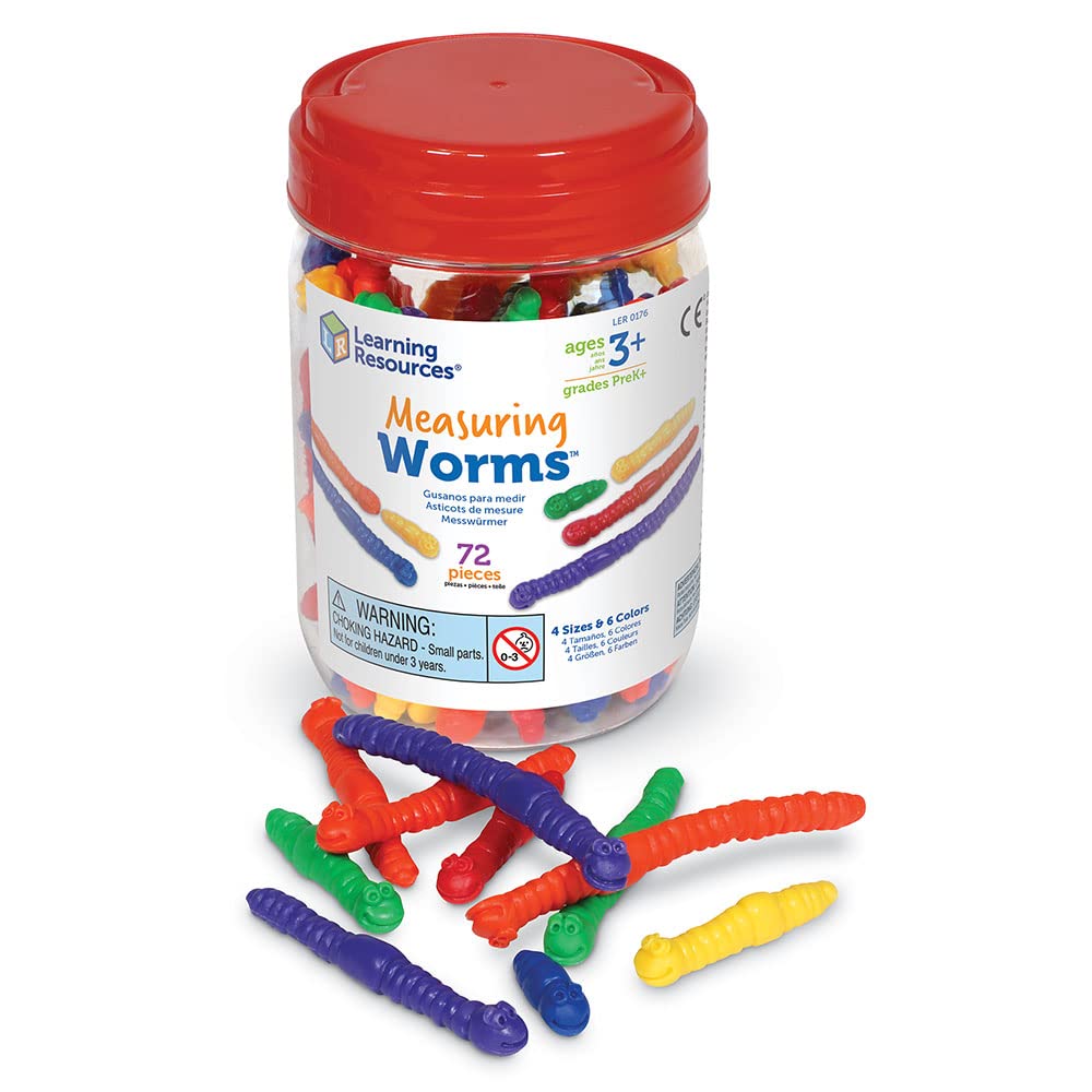 Learning Resources Measuring Worms, set of 72