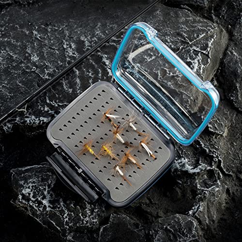 Dr.Fish Fly Fishing Box Flies Case Jig Box Waterproof ABS Plastic