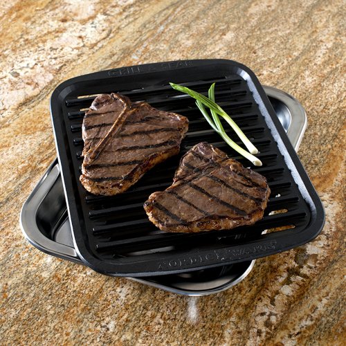 Nordic Ware Cast Grill N' Sear Oven Pan 11.75" x 15.5" x 3" The Home