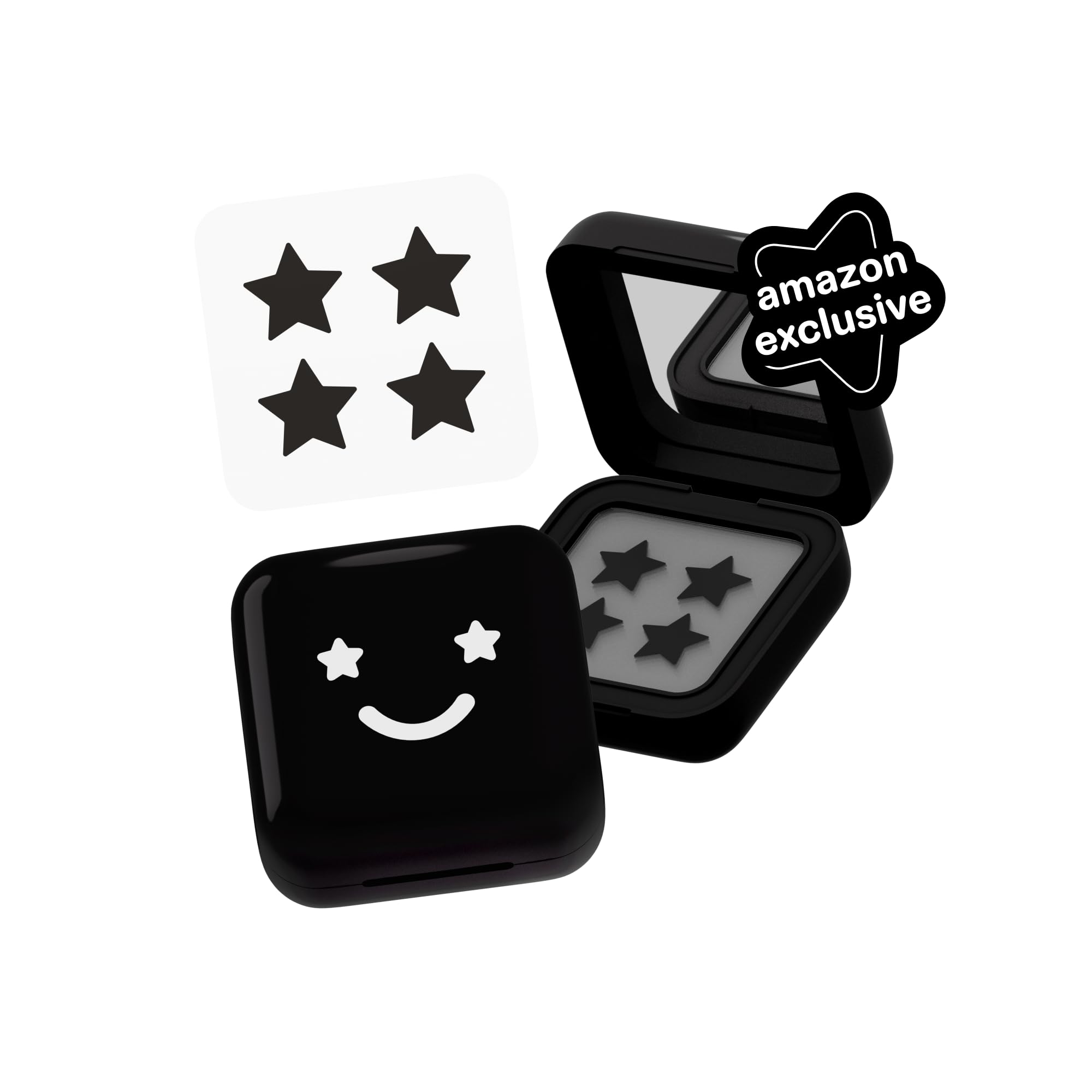 Starface Hydro-Star® Black Compact + Pimple Patch, Amazon Exclusive, 32 ct | Dermatologist Tested • Refillable Mirrored Compa