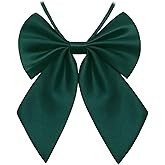 LJBFNN Bow Tie for Women Girls, Adjustable Pre-tied Bowtie Solid Color Bow Ties for Shirt Uniform School Party Cosplay Daily