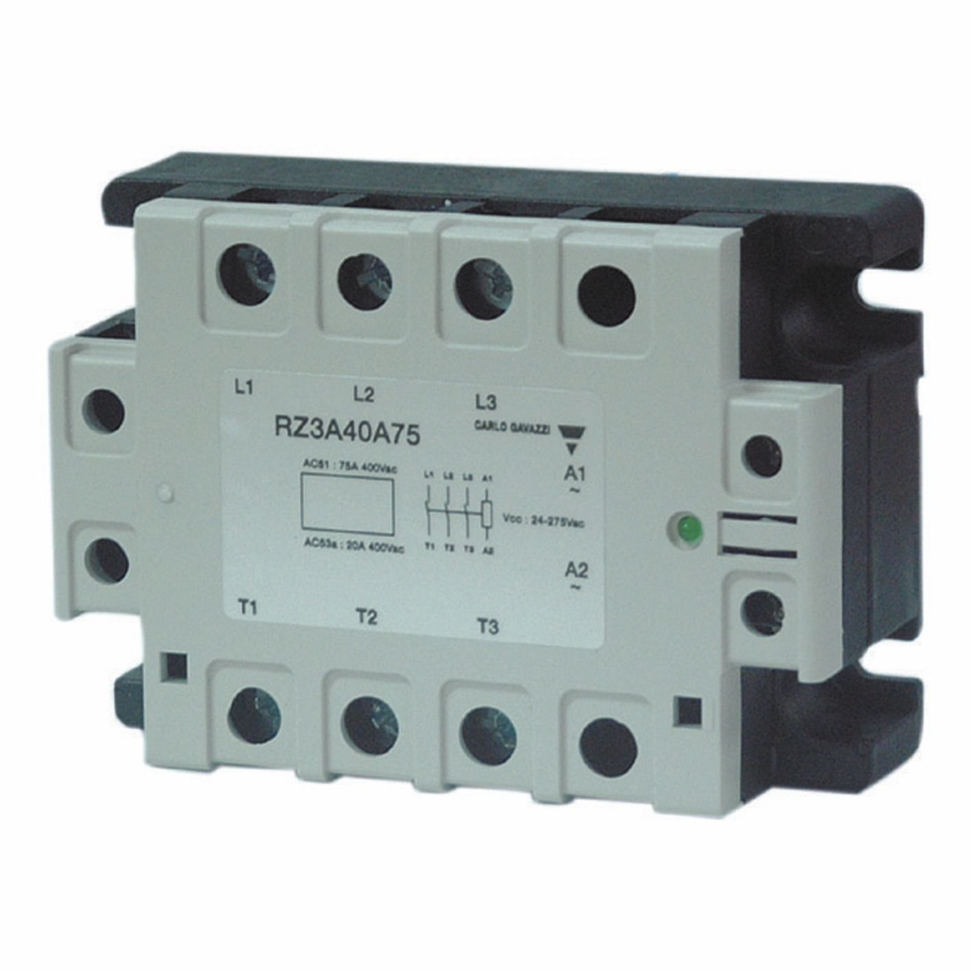 25 A 48 Vrms CRYDOM CTRD6025 Solid State Relay DIN Rail 600 Vrms Cage