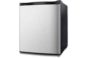 Northair Stainless Steel Upright Freezer - 2.1 Cu Ft with Removable Shelves - Adjustable Door Hinge and Feet - Quiet Mini Freezer