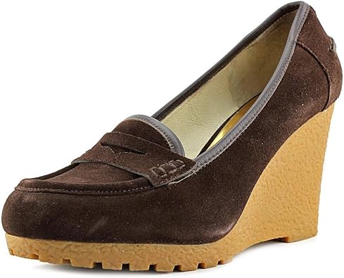 michael kors loafers brown