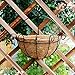 wonuu Half Round Coco Liner,Half Circle Wall Planter Coco Fiber Replacement Liners for Wall Hanging Baskets