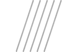 SUNKOO 5PCS M3x200mm Fully Threaded Rods, 304 Stainless Steel Right Hand Thread Studs, M3-0.5 Pitch All Thread Bar for Furniture, Machinery, DIY Repairs
